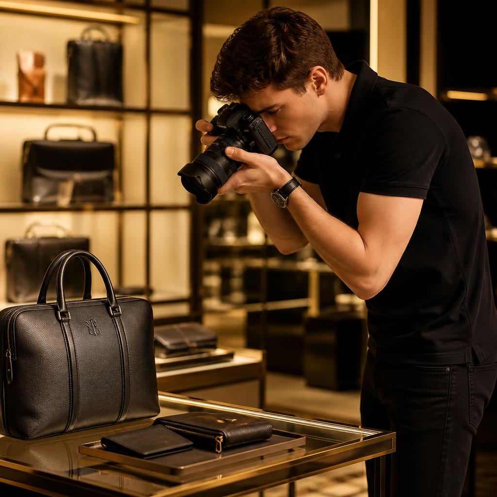GL photographer on a brand shoot